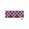 American Patriotic Patchwork Print Extended Mouse Pad