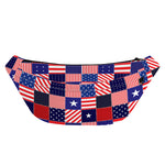American Patriotic Patchwork Print Fanny Pack