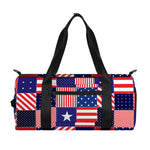 American Patriotic Patchwork Print Gym Bag