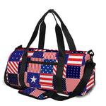 American Patriotic Patchwork Print Gym Bag