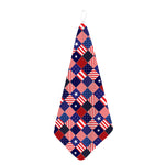 American Patriotic Patchwork Print Hand Towel