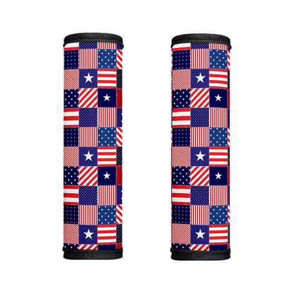 American Patriotic Patchwork Print Handle Covers
