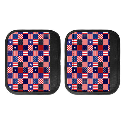 American Patriotic Patchwork Print Handle Covers