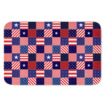 American Patriotic Patchwork Print Indoor Door Mat