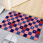 American Patriotic Patchwork Print Indoor Door Mat