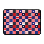American Patriotic Patchwork Print Kitchen Mat