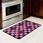 American Patriotic Patchwork Print Kitchen Mat