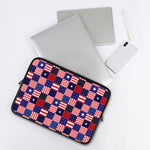 American Patriotic Patchwork Print Laptop Sleeve