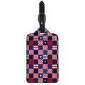 American Patriotic Patchwork Print Luggage Tag