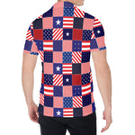 American Patriotic Patchwork Print Men's Shirt