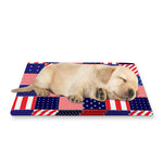 American Patriotic Patchwork Print Pet Cooling Mat Cover