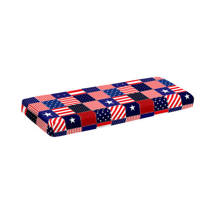 American Patriotic Patchwork Print Piano Keyboard Cover