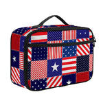 American Patriotic Patchwork Print Portable Lunch Bag