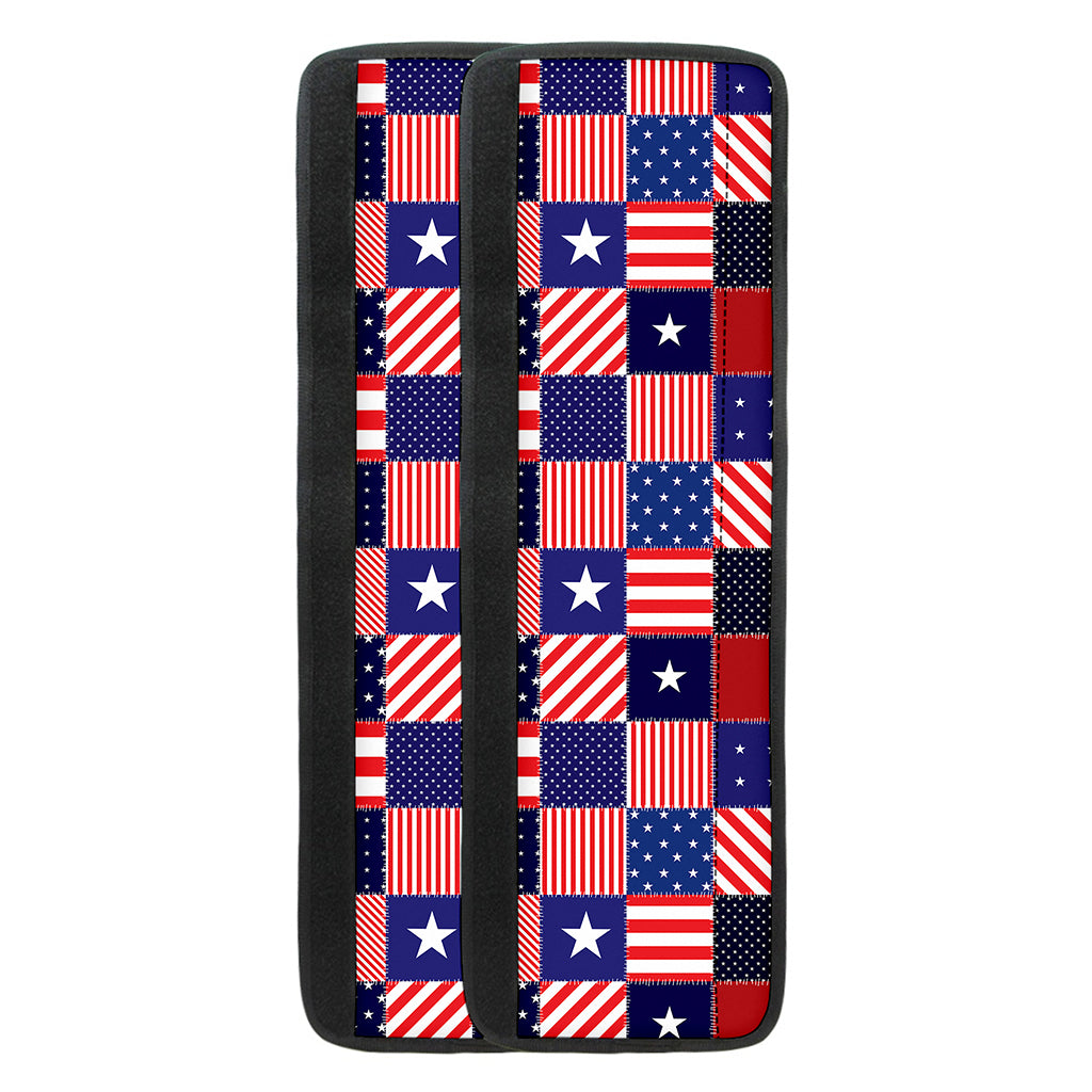 American Patriotic Patchwork Print Refrigerator Handle Covers