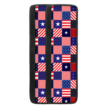 American Patriotic Patchwork Print Refrigerator Handle Covers