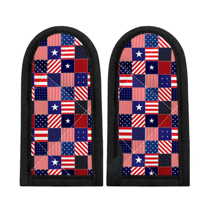 American Patriotic Patchwork Print Skillet Handle Cover