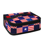 American Patriotic Patchwork Print Small Lunch Bag