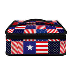 American Patriotic Patchwork Print Small Lunch Bag
