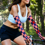 American Patriotic Patchwork Print Sun Protection Arm Sleeves