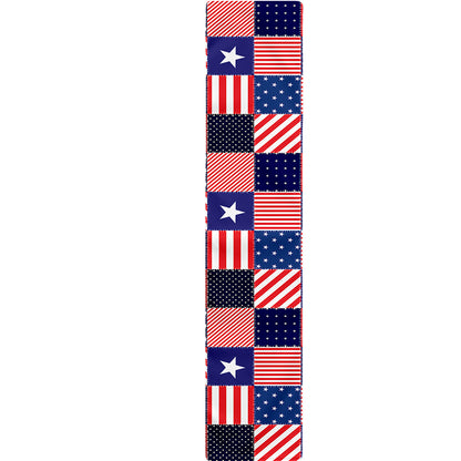 American Patriotic Patchwork Print Table Runner