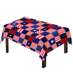 American Patriotic Patchwork Print Tablecloth
