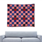 American Patriotic Patchwork Print Tapestry
