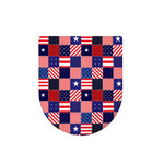 American Patriotic Patchwork Print Toilet Lid Cover