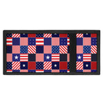American Patriotic Patchwork Print Trifold Wallet