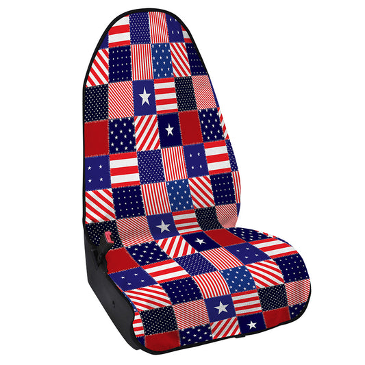 American Patriotic Patchwork Print Waterproof Car Seat Cover