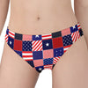 American Patriotic Patchwork Print Women's Panties