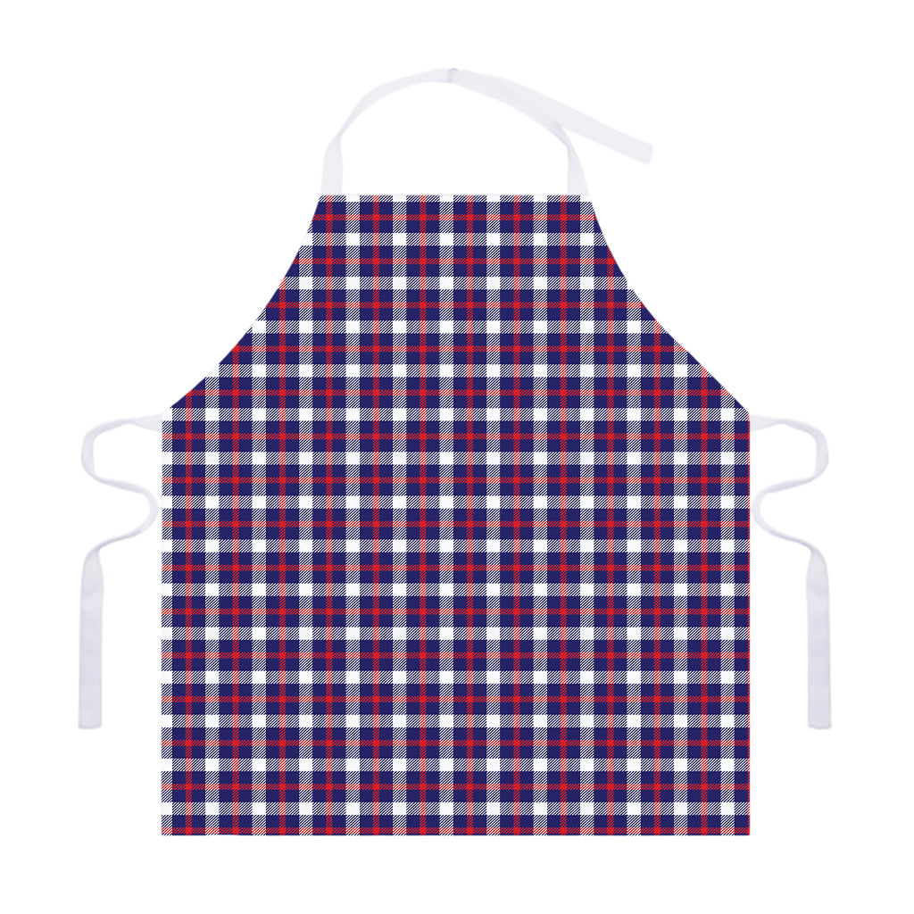 American Patriotic Plaid Print Adjustable Apron