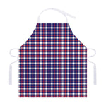 American Patriotic Plaid Print Adjustable Apron