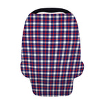 American Patriotic Plaid Print Baby Seat Cover