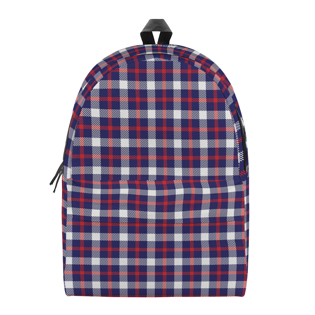 American Patriotic Plaid Print Backpack