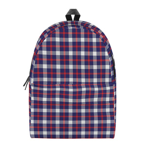 American Patriotic Plaid Print Backpack