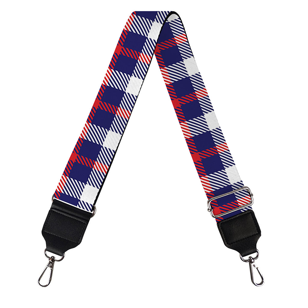 American Patriotic Plaid Print Bag Strap