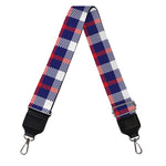 American Patriotic Plaid Print Bag Strap
