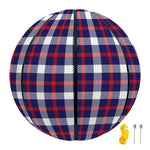 American Patriotic Plaid Print Basketball