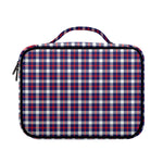 American Patriotic Plaid Print Briefcase Bible Bag