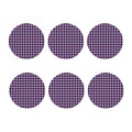 American Patriotic Plaid Print Coaster Set