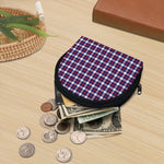 American Patriotic Plaid Print Coin Purse