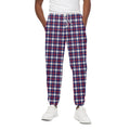 American Patriotic Plaid Print Cotton Sweatpants