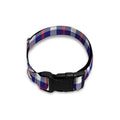 American Patriotic Plaid Print Dog Collar