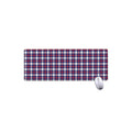 American Patriotic Plaid Print Extended Mouse Pad