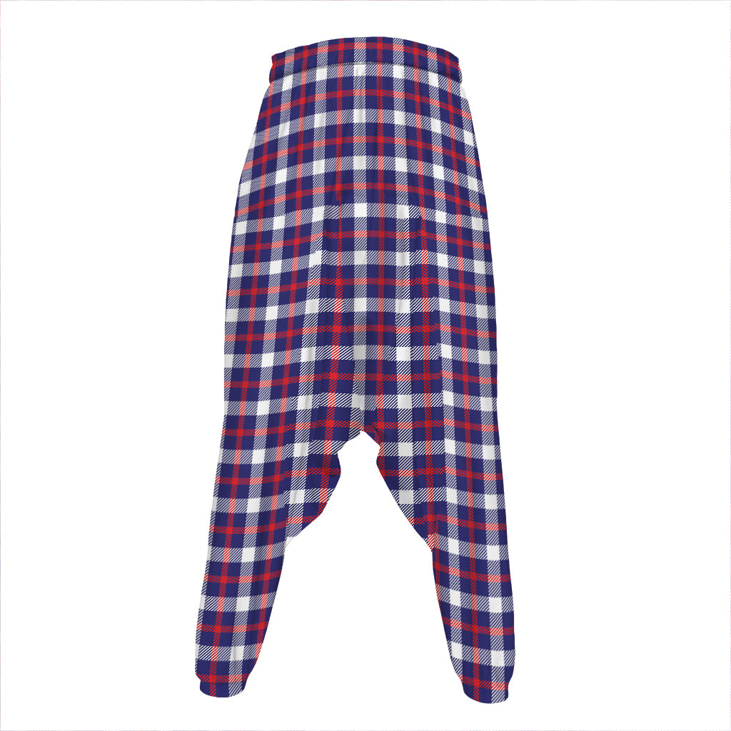 American Patriotic Plaid Print Hammer Pants