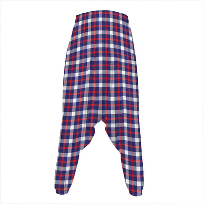 American Patriotic Plaid Print Hammer Pants