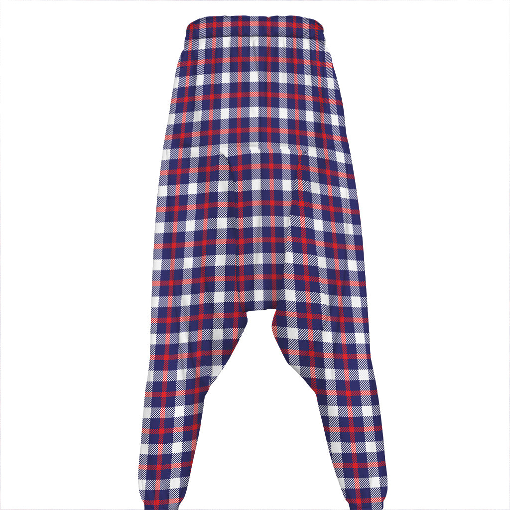 American Patriotic Plaid Print Hammer Pants