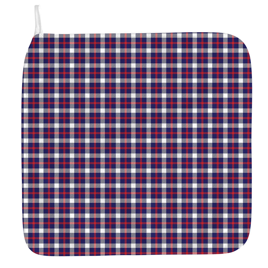 American Patriotic Plaid Print Hand Towel