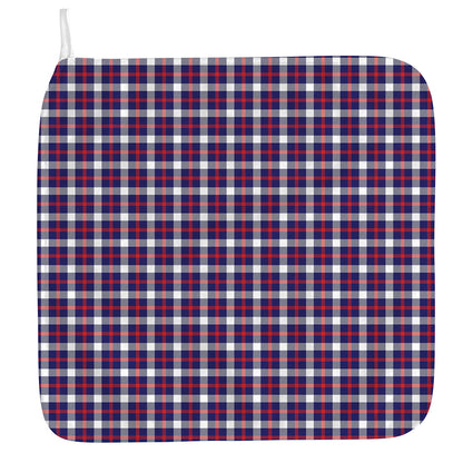 American Patriotic Plaid Print Hand Towel