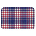 American Patriotic Plaid Print Indoor Door Mat